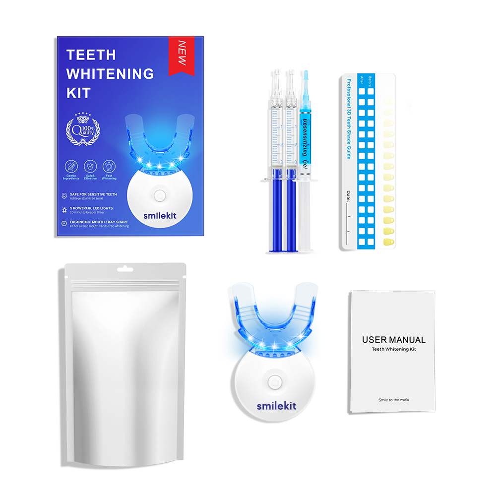 Teeth Whitening Kit With Light - 치아 미백 키트 - 35% 카바마이드