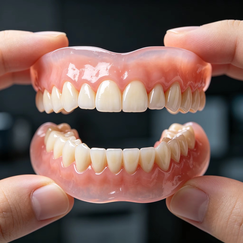 Teeth Whitening Instant - 풀세트 실리콘 틀니 상하악 자연스러운 인공치아