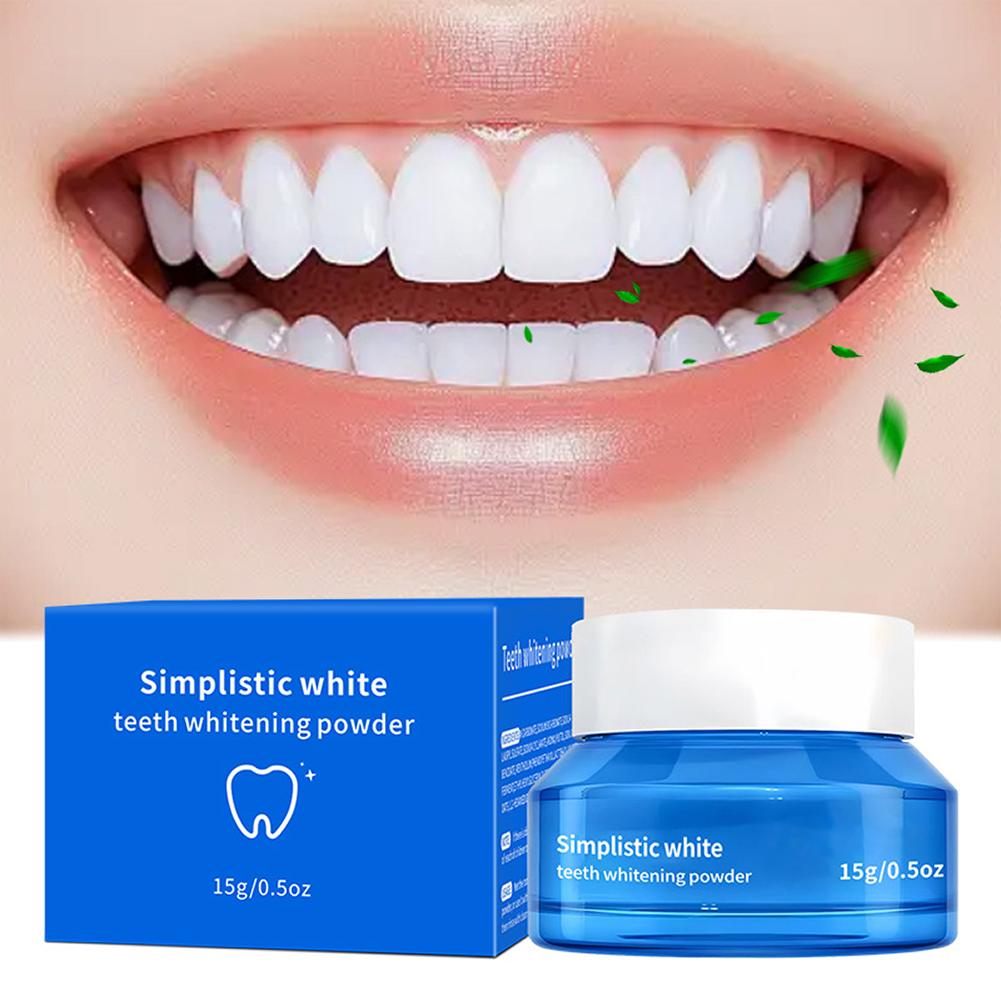 심플한 화이트닝 치아 미백 파우더 얼룩 제거 치아 파우 - Teeth Whitening Quotes 리뷰 및 가격