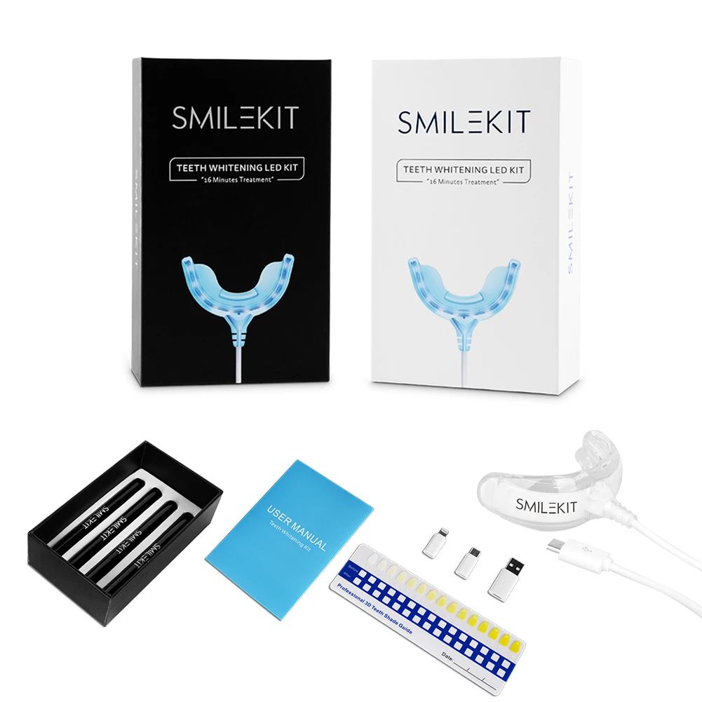 스마트 타이밍 16 LED 냉광 치아 미백 키트, 치아 - Teeth Whitening Kit With Light 리뷰 및 가격