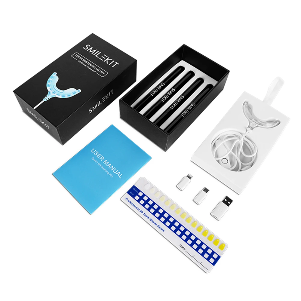 스마트 타이밍 16 LED 냉광 치아 미백 키트, 치아 - Teeth Whitening Kit With Light 리뷰 및 가격