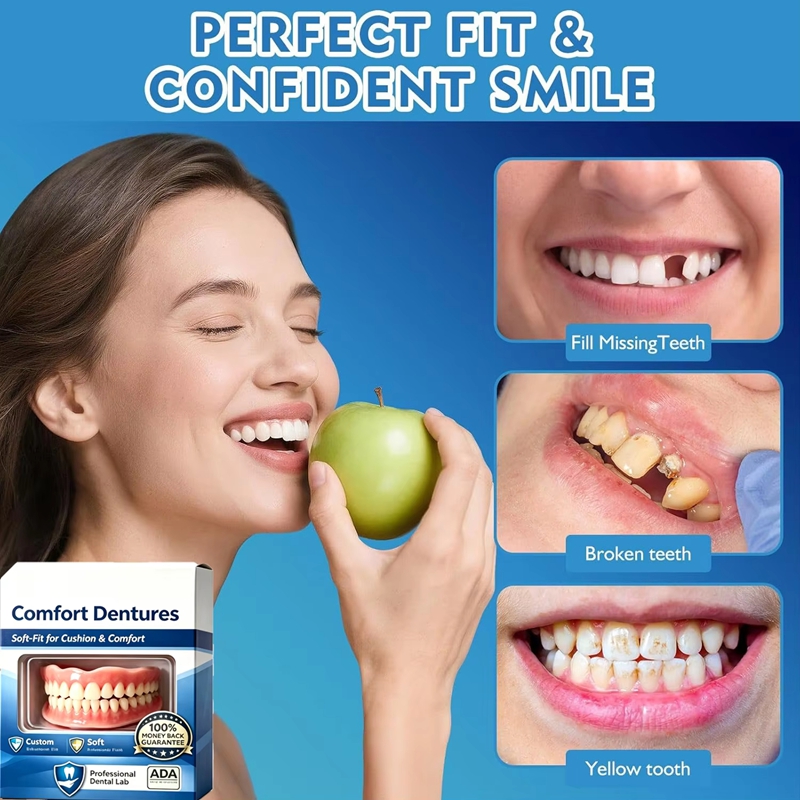 풀세트 실리콘 틀니 상하악 자연스러운 인공치아 편안한  - Teeth Whitening Instant 리뷰 및 가격