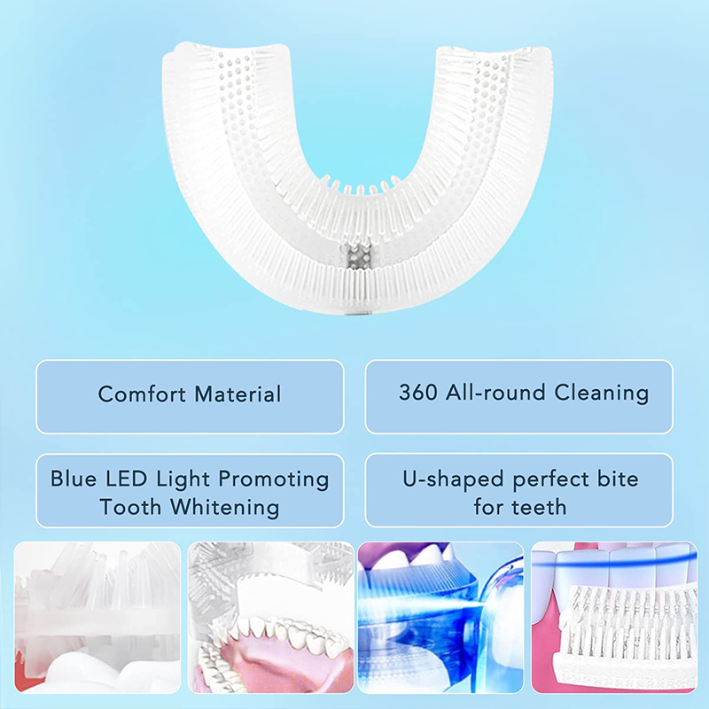 U자형 충전식 라이트 빠른 미백 치아 미백기 전문 치아 - Teeth Whitening Kit With Light 리뷰 및 가격
