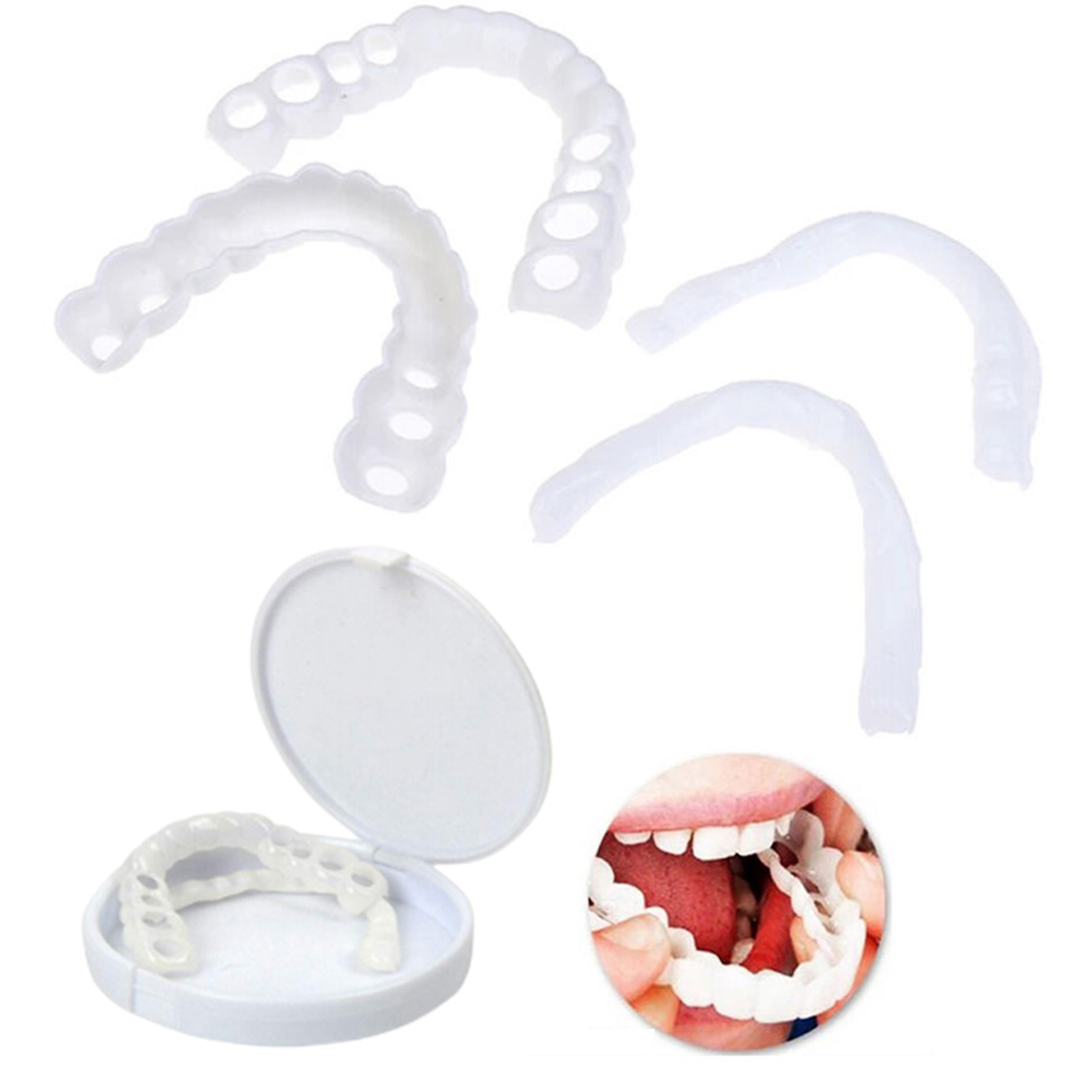 4-6 쌍 상부 및 하부 턱 틀니 틀니 치아 틀니 관리 - Teeth Whitening Mask 리뷰 및 가격
