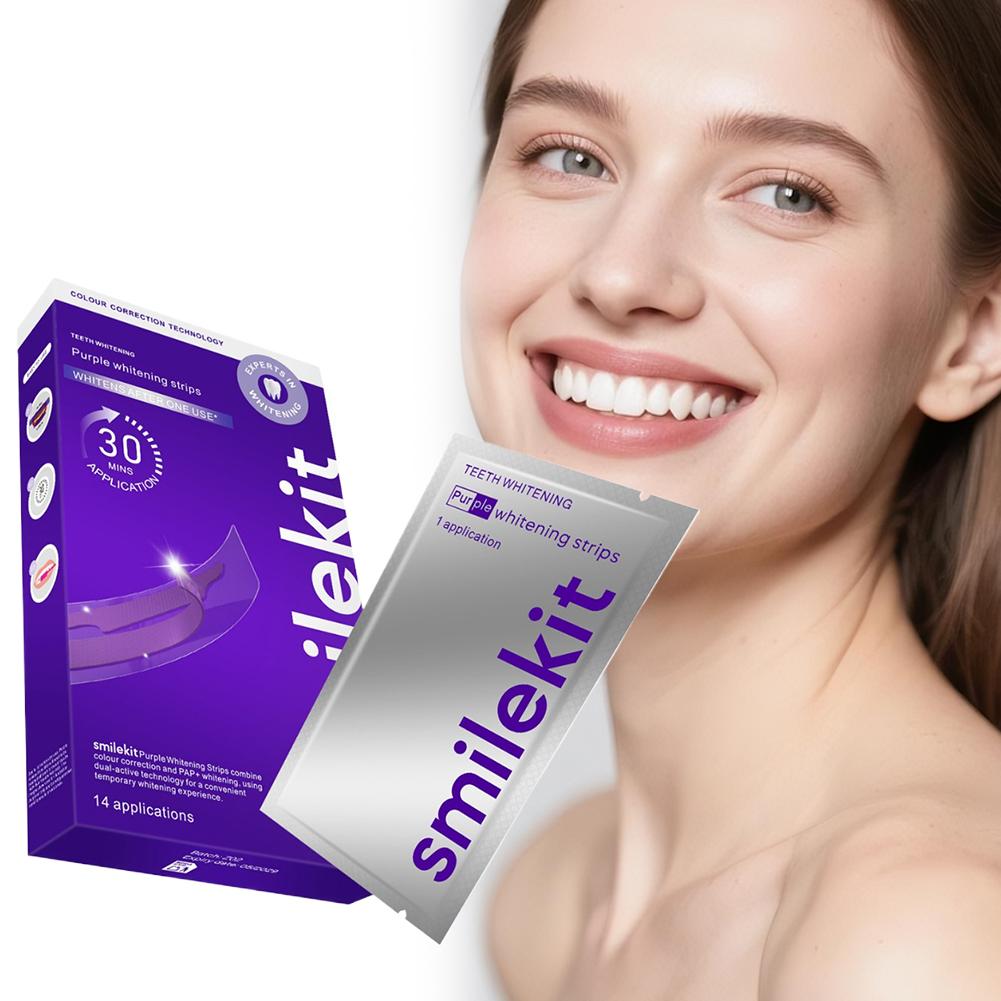  스마일킷 치아 미백 스트립 퍼플 V34 얼룩 제거  - Teeth Whitening Quotes 리뷰 및 가격