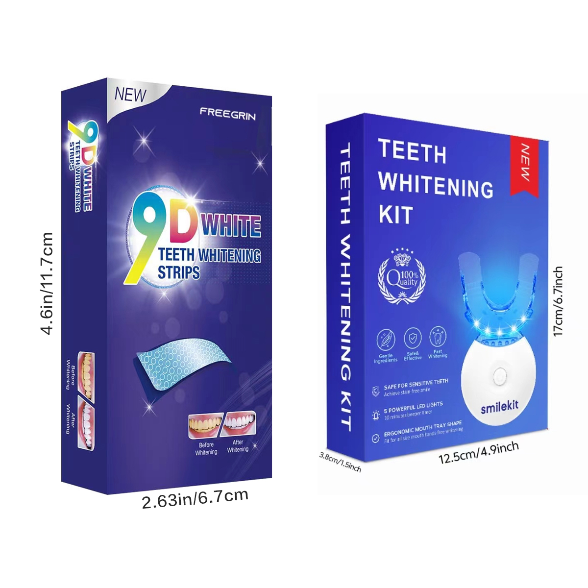 치아 미백 키트 - LED 조명 치아 미백제 5개, 마 - Teeth Whitening Kit With Light 리뷰 및 가격