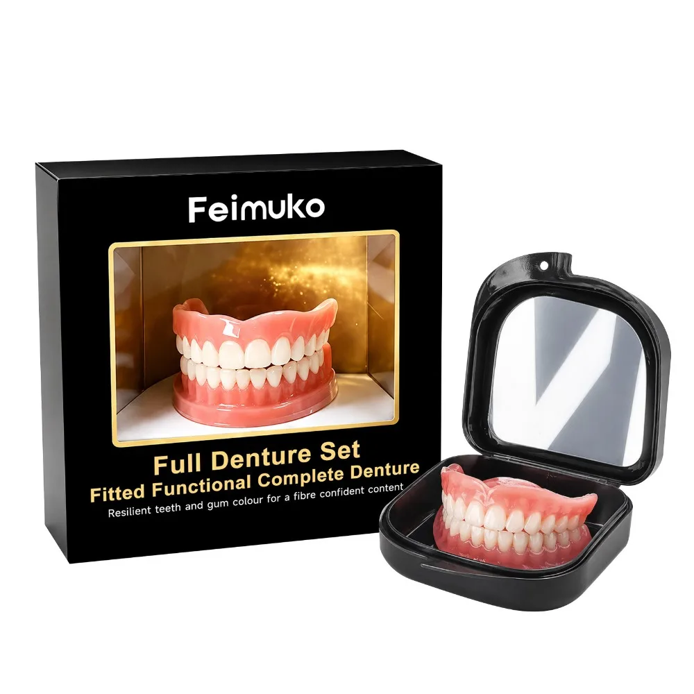 풀세트 틀니 가짜 치아 교정기 편안한 착용감 즉각적인  - Teeth Whitening Instant 리뷰 및 가격