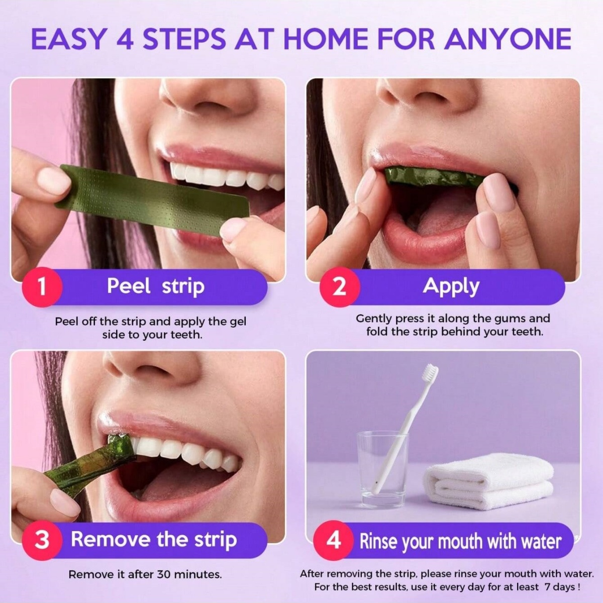 디럭스 화이트닝 치아 스티커 7/14/21 쌍 젤 화이 - Teeth Whitening Quotes 리뷰 및 가격