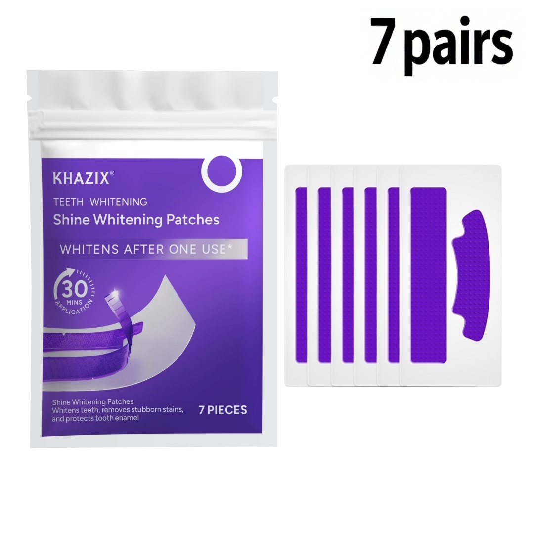 7쌍 치아 미백 스트립, 보라색 치아 미백 패치, 휴대 - Teeth Whitening Routine 리뷰 및 가격