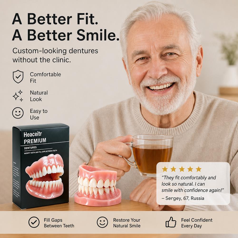 성인용 실리콘 틀니 풀세트 – 자연스러운 상하부 인조치 - Teeth Whitening Instant 리뷰 및 가격