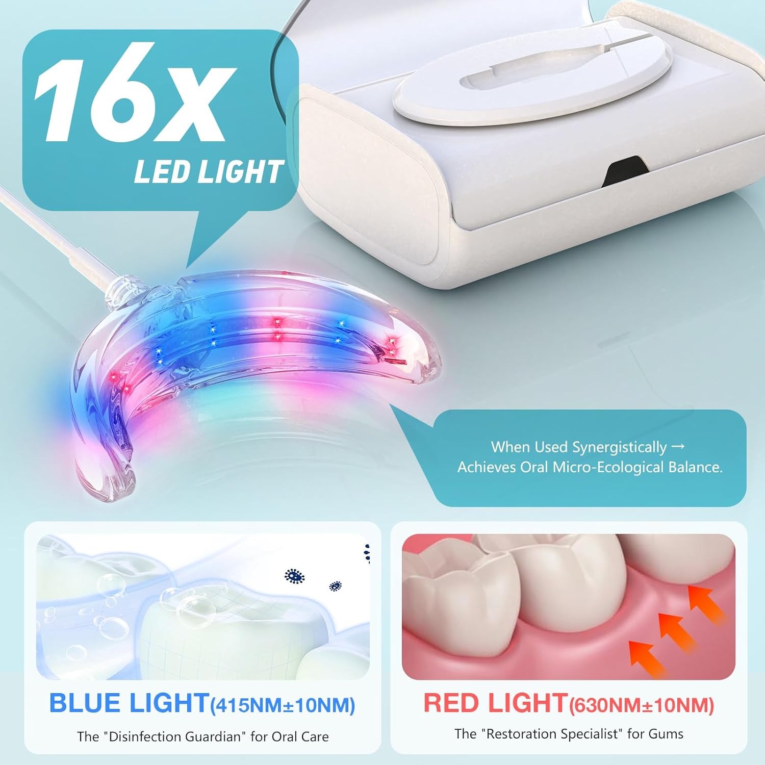 치아 미백 가속기 램프 블루&레드 라이트 LED 구강  - Teeth Whitening Accelerator 리뷰 및 가격