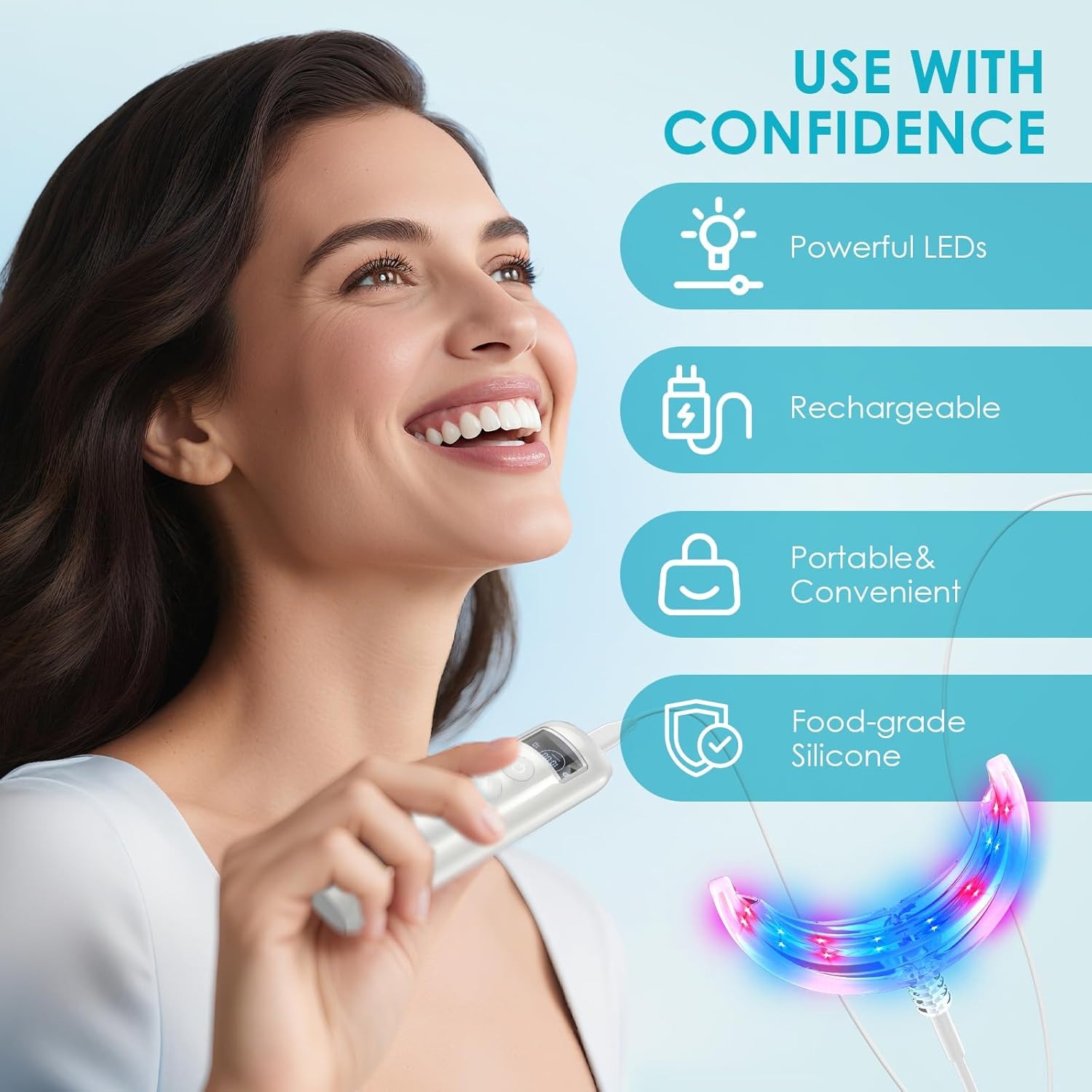 치아 미백 가속기 램프 블루&레드 라이트 LED 구강  - Teeth Whitening Accelerator 리뷰 및 가격